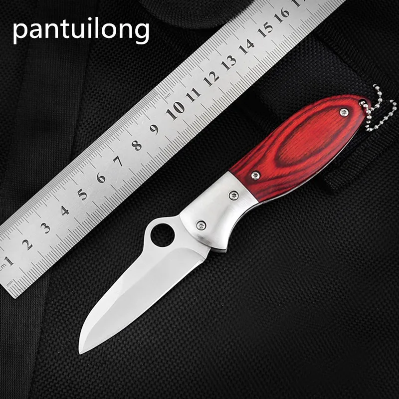 

Mini- Folding Blade Multi Knife karambit Outdoors Tool pocket Multiplexer Portable Key hunting Wood Handle Camp Fold cs go New