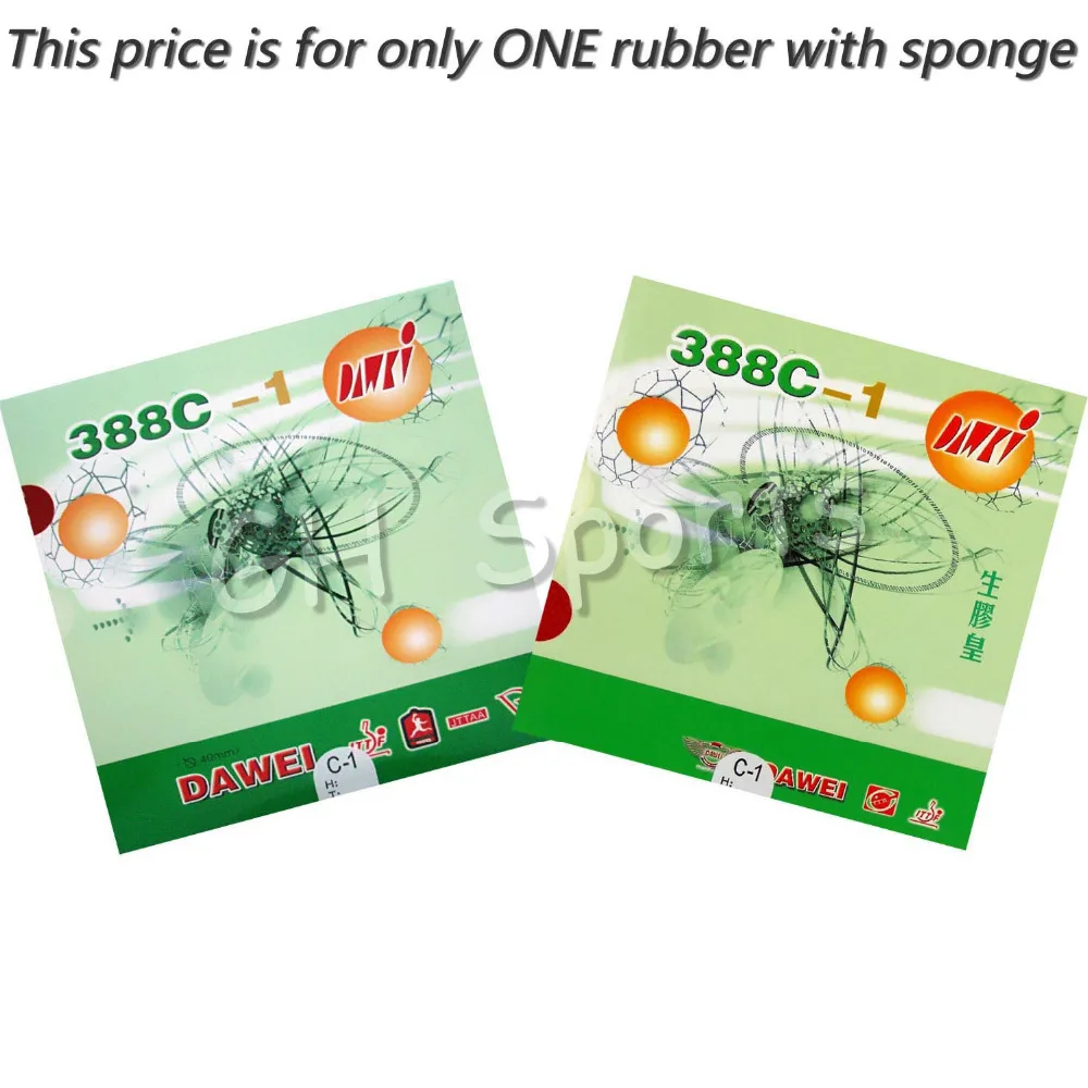 داوي 388C-1 ملك المتوسطة النقاط التدريجي تنس طاولة بينغبونغ المطاط مع الإسفنج