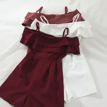 Летние комбинезоны, женская одежда, женские комбинезоны, комбинезоны для женщин, корейские элегантные короткие комбинезоны ZT2072