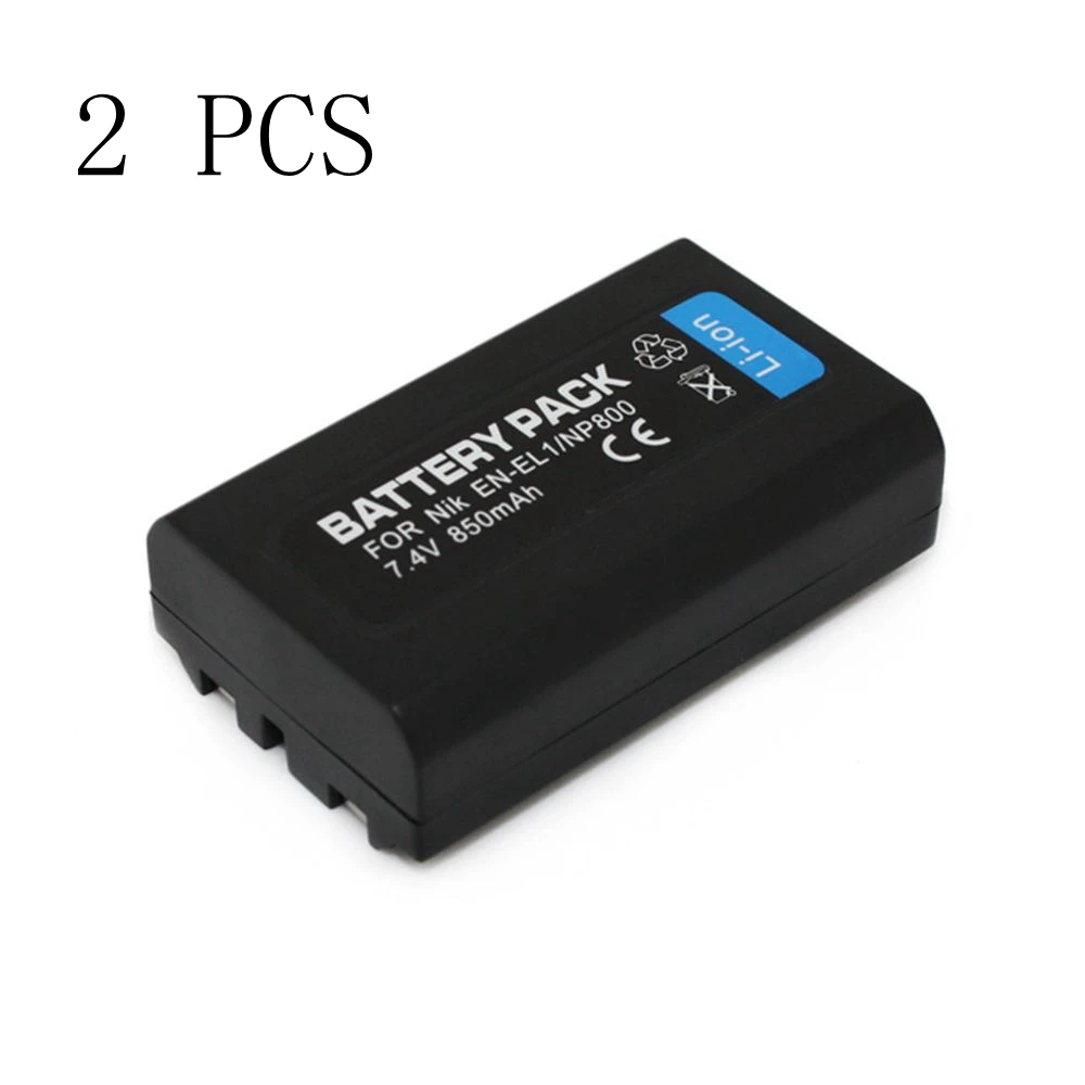 

WHCYonline 2 Pieces 850mAh EN-EL1 EN EL1 ENEL1 Digital Camera Battery For Nikon Coolpix 4300 4500 4800 5000 5400 5700 775