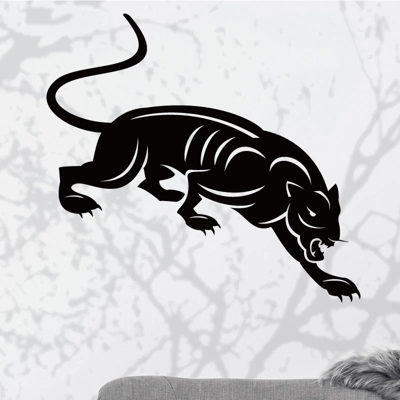 

AiyoAiyo Fierce Cheetah Wall Sticker PVC Wall Art Stickers Modern Fashion Wallsticker Home Accessories for Living Room Bedroom