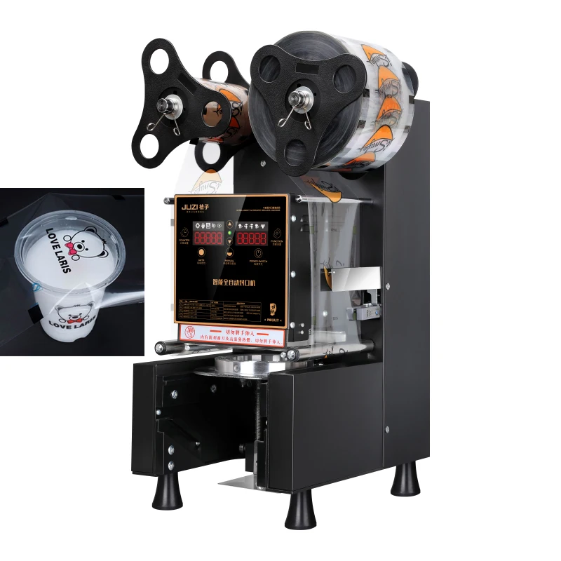 Automatic Fruit Juice plastic Cup Sealerin Printers from Computer