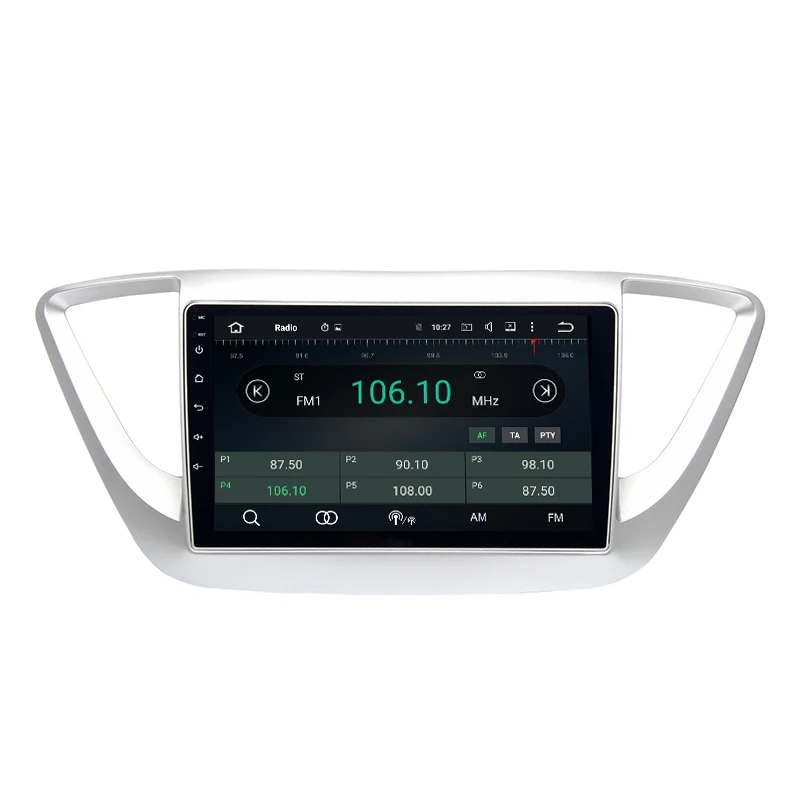 Top Android 8.0 car GPS radio player for Hyundai Solaris Verna GPS 2016 2017 with Octa core px5 4G RAM wifi 4g usb auto Multimedia 3