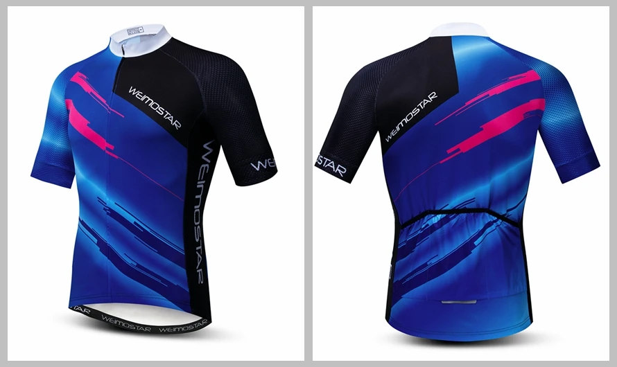 2020 Weimostar Cycling Jersey mens mtb Jerseys road Bike bicycle shirts Short Sleeve Ropa Ciclismo maillot Racing tops Black red