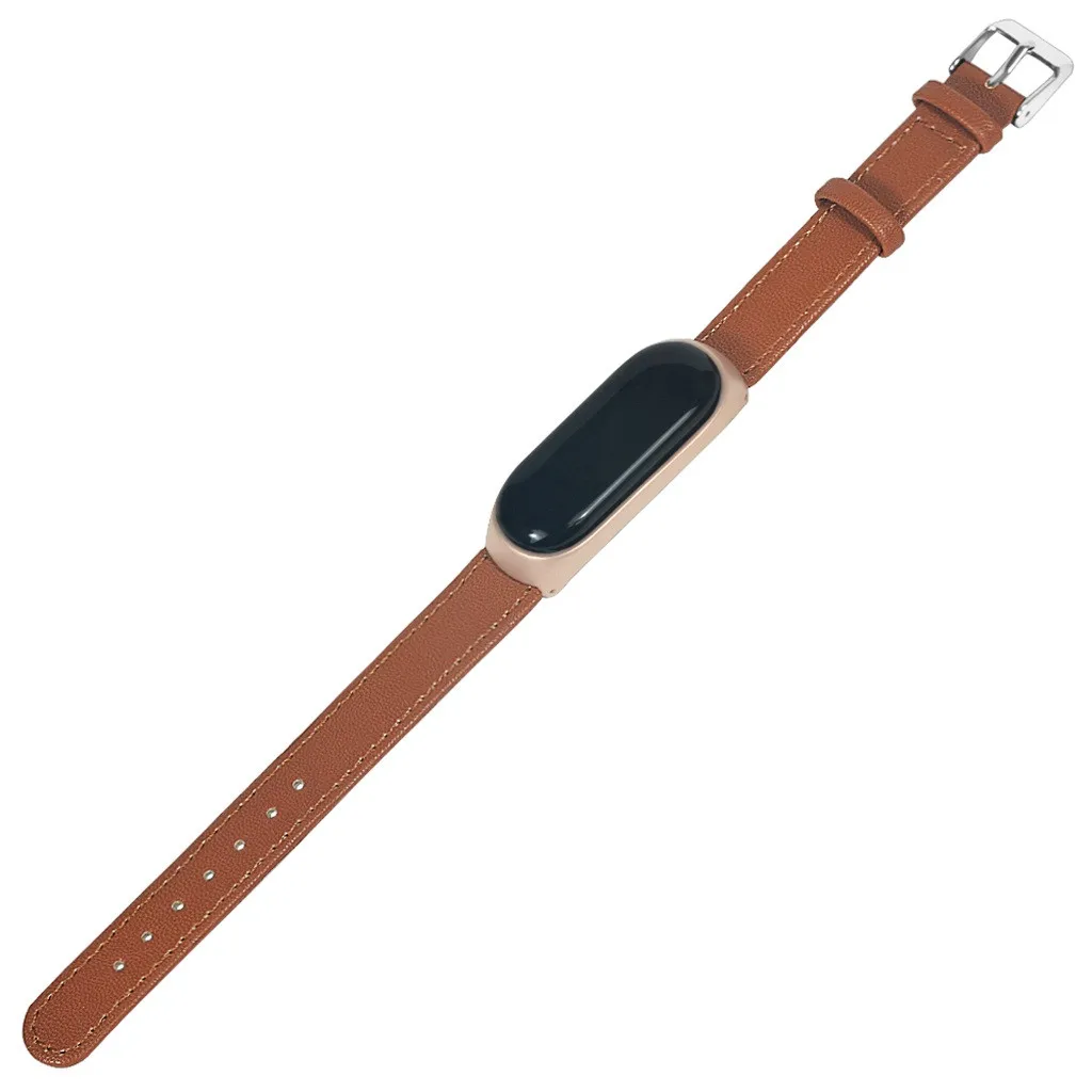 Кожаный ремешок на запястье, браслет для Xiaomi Mi, ремешок 4, умные часы, легкие, заменяют, для мужчин, t Band, спортивные, Роскошные, для женщин, мужчин, деловые, 19Jun