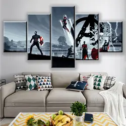 Персонаж фильма мстители: Endgame Hero изображение воина 5 шт. украшения дома для гостиная HD печать стены книги по искусству холст картины