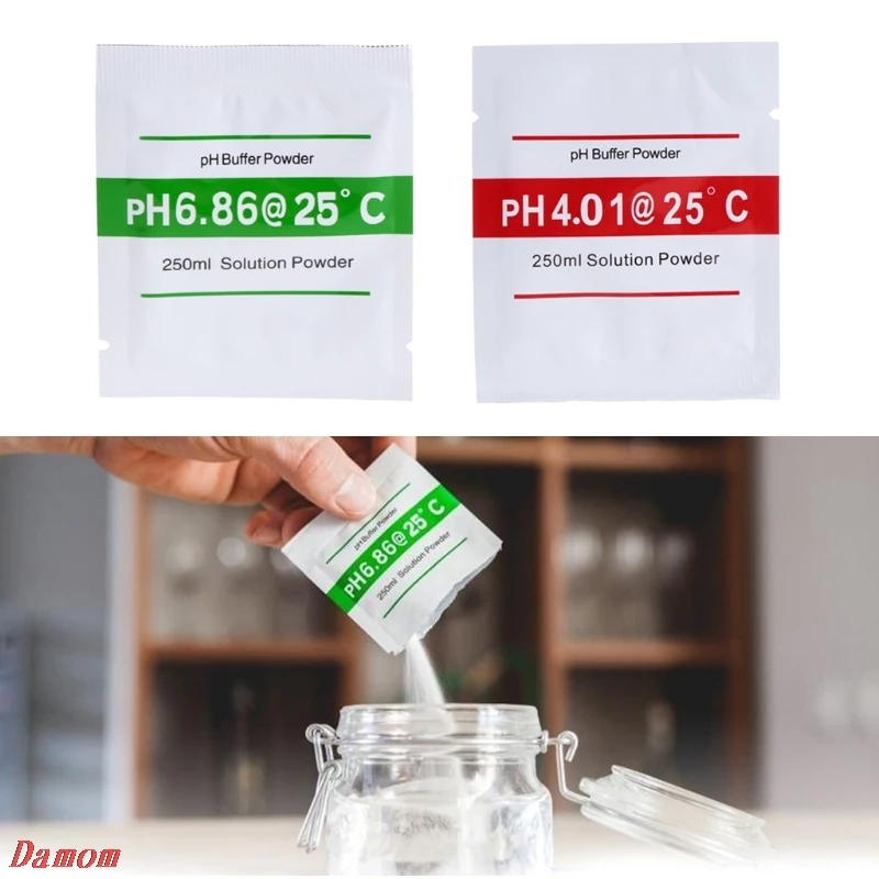 

20 Pcs PH Buffer Solution Powder PH For Test Meter Measure Calibration 4.01 6.86