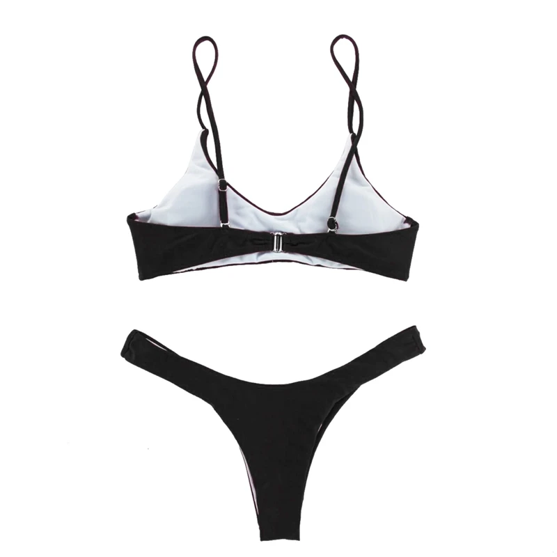 2018 New Summer Women Solid Bikini Set Push-up UnPadded Bra Swimsuit Swimwear Triangle Bather Suit Swimming Suit biquini (7)