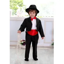 Г. Новинка, Лидер продаж, костюм на заказ для мальчиков, костюм на свадьбу для детей, черный костюм мужской блейзер(пиджак+ штаны+ галстук-бабочка