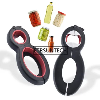 

50pcs Multifunction Portable Bottle Opener 6 in1 Stainless Steel Manual Opener for Can/Bottle/Cap/Jar/ Tin/ Beer/Wine/ Kitchen