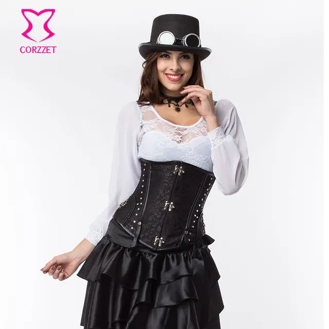 steel boned underbust corset steampunk clothing women plus size plus size steel boned corsets