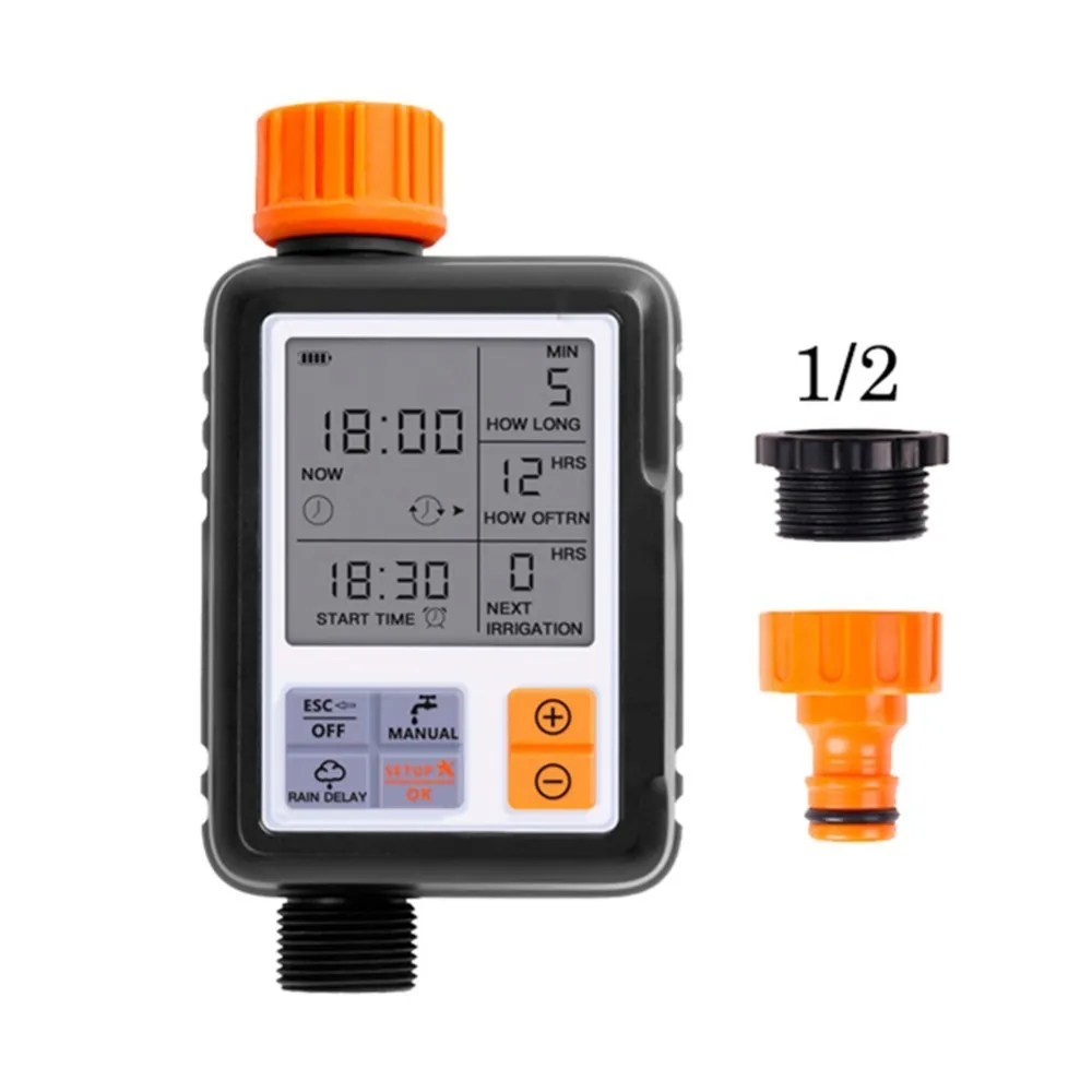 

Automatic Electronic Water Timer LCD Screen Sprinkler Controller Outdoor Garden Timer Self Watering Device Irrigation Tools