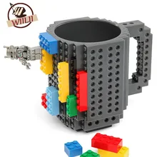 1PCS 350ml Building Blocks Mug Funny Cool Coffee Beer Travel Items Gear Stuff Supplies Fun Cups Products Gift For Children