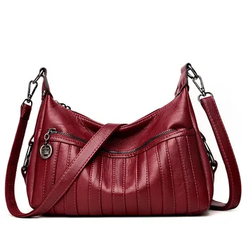 

Soft Leather Crossbody Bags for Women 2019 New Fashion Ladies Hand Bags Luxury Brand Women Leather Handbags Female Shoulder Bag