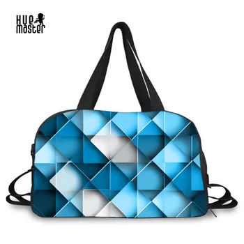 

Men's Duffle Bag Travel Accessories Cotton Fabric Luggage & Travel Bag Geometric Prints Women Casual Luggage Shoulder Bags