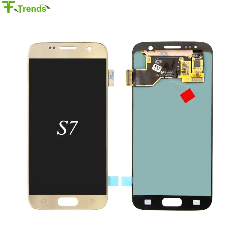 Fftrends 1 шт. OEM Super Amoled A +++ дисплей для Samsung Galaxy S7 плоский ЖК сенсорный экран