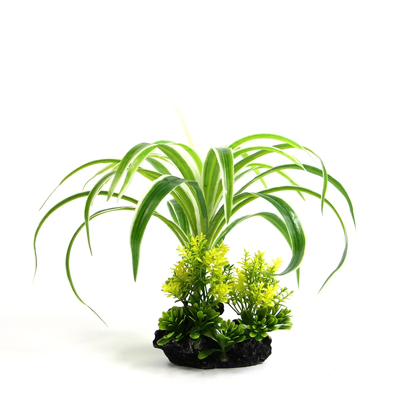 

Pet Products Fish Tank Supplies Decorations Simulation Aquarium PE Plastic big leaves grass Plants Landscape Ornaments Aquatic