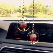 Car Interior Hanging Decoration Lucky Cats Japan Ornaments Car Rearview mirror Cute Pendant Gifts Auto Fashion Accessories