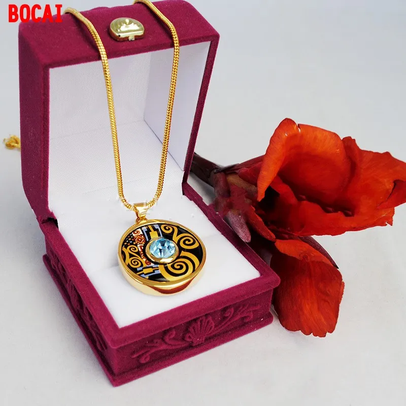 

Austrian style sautoir Cloisonne enamel colour diamond pendant Manufacturers supply a necklace can be mixed batch