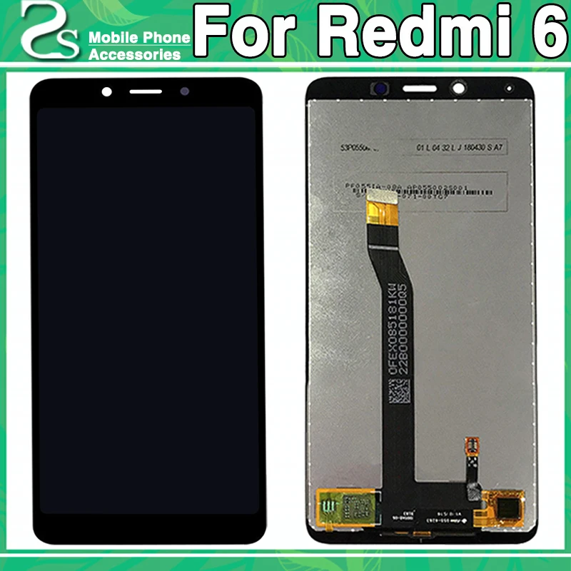 

New Mi6 LCD Touch Screen For Xiaomi Redmi 6 / Redmi 6A LCD Display Touch Sensor Glass Digitizer Panel Full Assembly No Frame