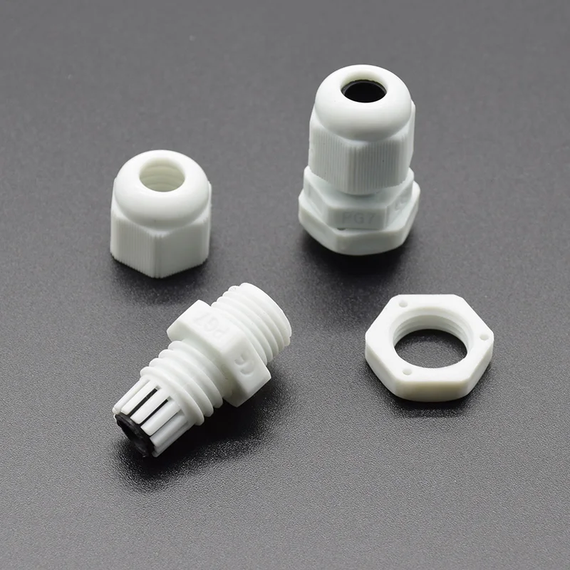 10 шт. IP68 белый PG7 PG9 PG11 PG13.5 PG16 для 3 6.5mm 14 мм провод кабель CE водонепроницаемый