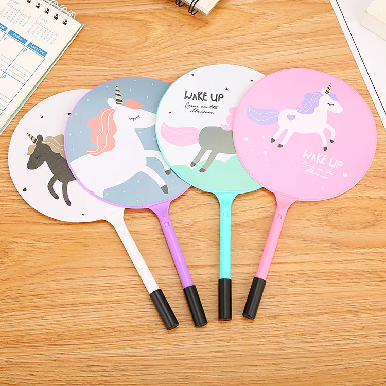 40 pcs Cartoon Pony Fan Pen Lovely Student Prize Gift Fan Ball Pen truman the pulitzer prize biography