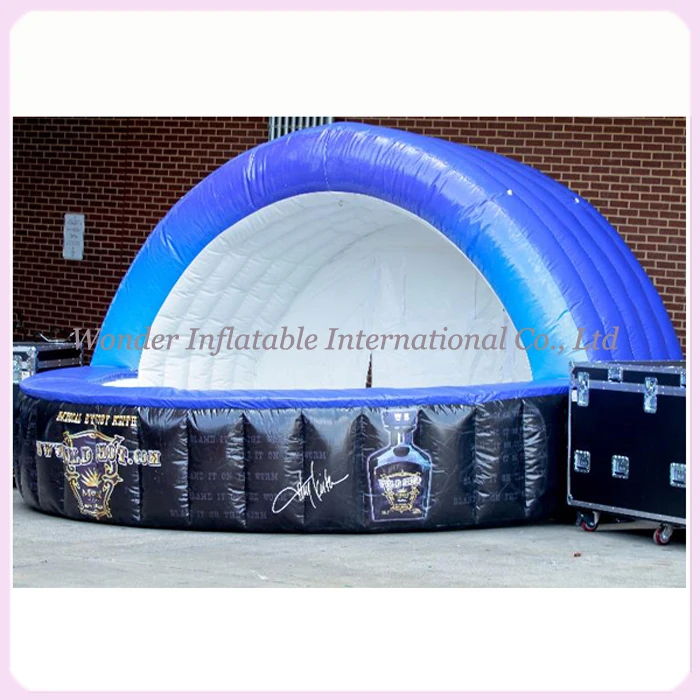 Blue oxford inflatable booth trade show tent inflatable bar inflatable desk counter for advertising