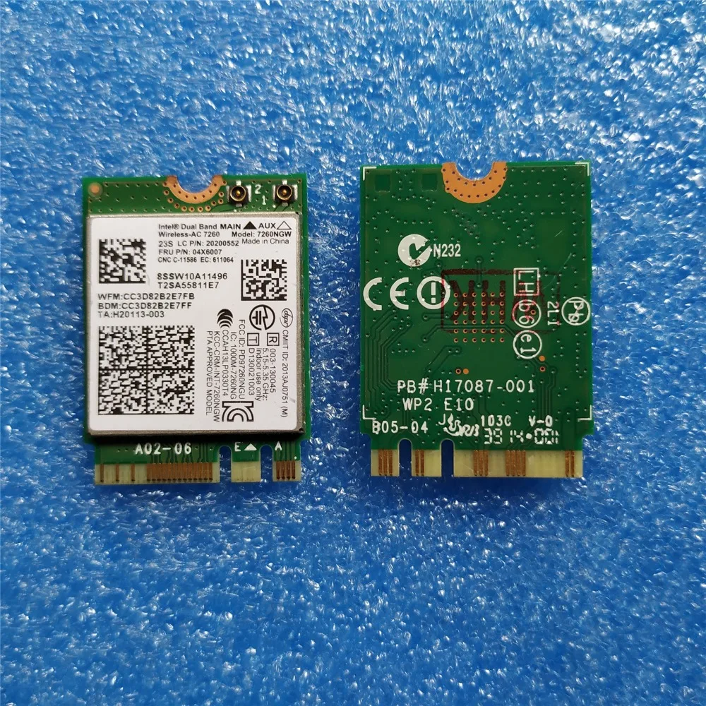 Двухдиапазонная Беспроводная AC 7260 WiFi + Bluetooth 4 0 комбинированная карта Intel для Lenovo