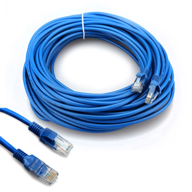 20M Metre Leads Network Ethernet RJ45 Cat5E Cable LAN UTP PATCH LAN Lot 1M 5M 