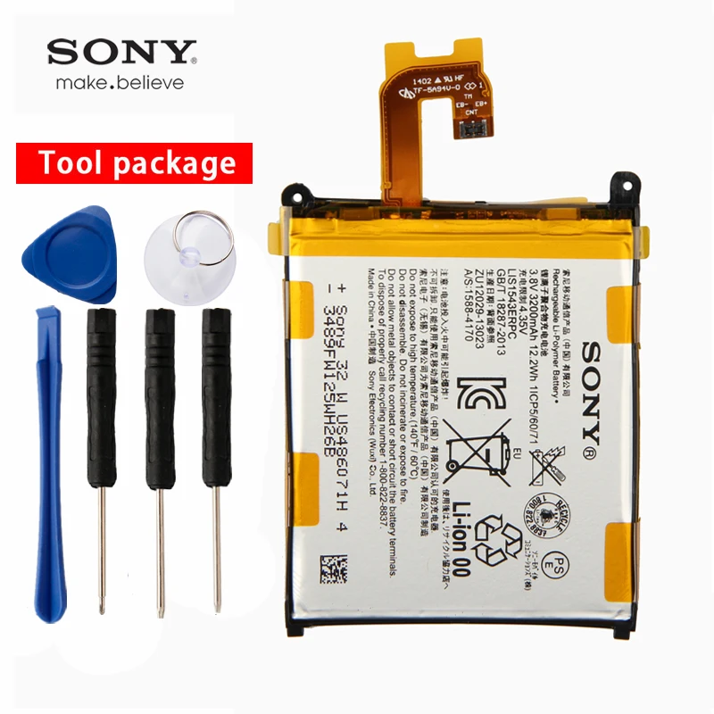 Original Sony High Capacity Phone Battery For Sony Xperia Z2 L50T D6502