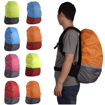

Multi Colors Backpack Rain Cover Reflective Waterproof Bag Cover Outdoor Camping Travel Rainproof Dustproof Covers