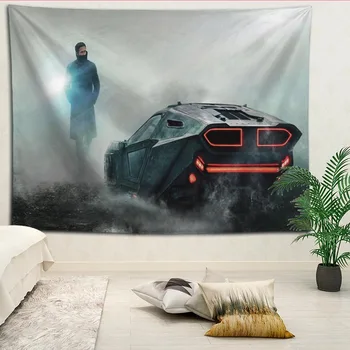 

Custom Blade Runner printed Background cloth wall covering room bedside cloth modern large painting Nordic fabric tapestry