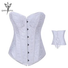 Сексуальный женский атласный корсет, парча, цветочный бюстье, топ со шнуровкой на спине, нижнее белье, Корректирующее белье, поясные корсеты