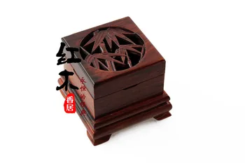

Carved rosewood sandalwood box / bamboo incense * mahogany creative type horizontal incense disc incense censer boutique