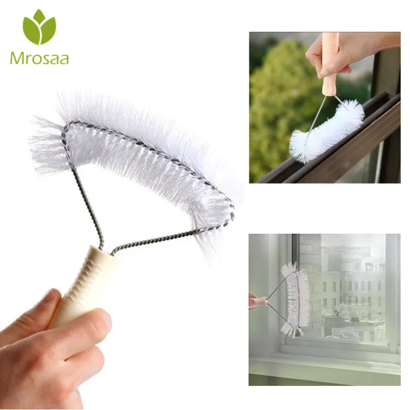 Mrosaa Galvanized Wire Windows Recess Groove Cleaning Brush Crevice