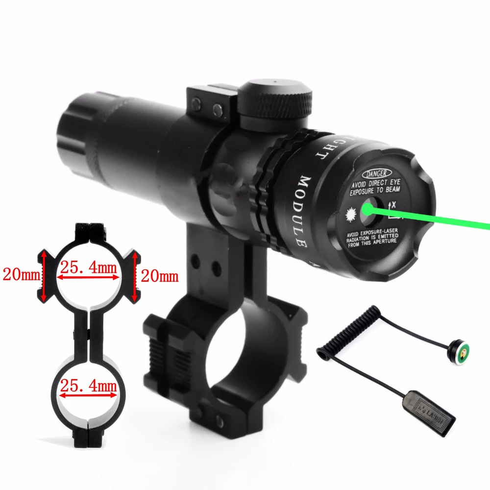 Красный/зеленый лазерный прицел удаленного сменный костюм 25,4/30 мм кольцо 20 Rail QD Крепление + W/удаленного коммутатора для Охота