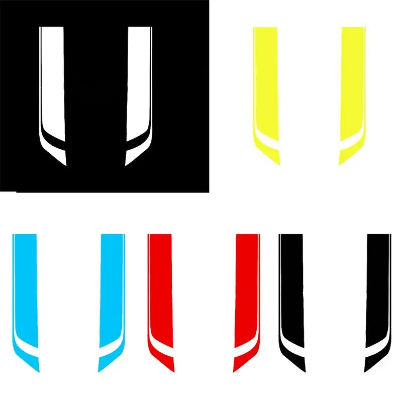 

2pcs 85cm Racing Sports Stripe Sticker Universal Car Hood Bonnet Vinyl Decals Car-Styling Stickers