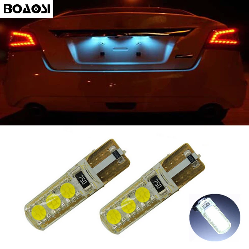 

BOAOSI 2x T10 W5W LED Car Canbus bulbs t10 socket lamp license plate light for Opel Adam Corsa C Corsa C Combo Corsa D Astra H