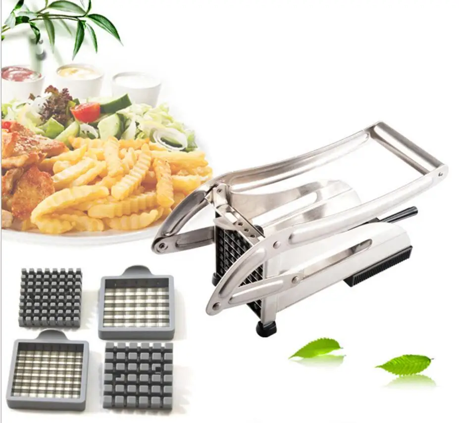 Stainless Steel Potato Chipper French Fry Cutter Vegetable Slicer