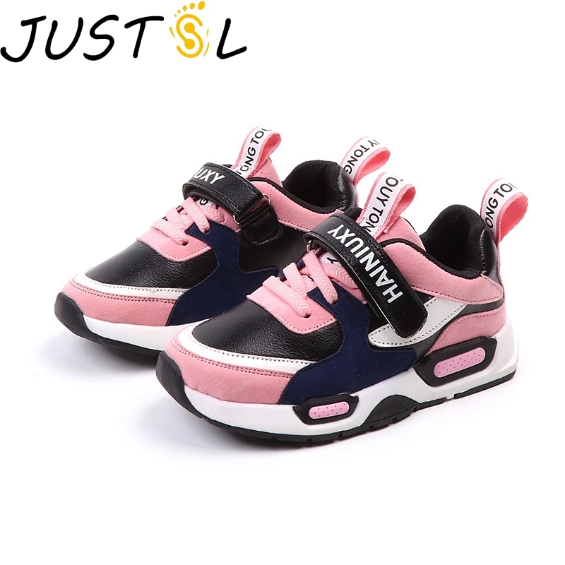 

JUSTSL Girls boys breathable fashion sneakers autumn new kids wild non-slip runnning outdoor children's sports shoes size 21-30