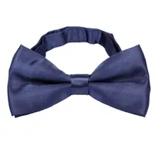 Мужская атласная бабочка Dickie лук Предварительно Связанные Свадебные Бабочка к смокингу галстук темно-синий A