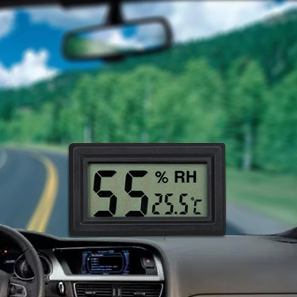 

Drop Shipping Car Thermometer Osculum Type LCD Vehicle-mounted Digital Thermometer Celsius Fahrenheit For Car