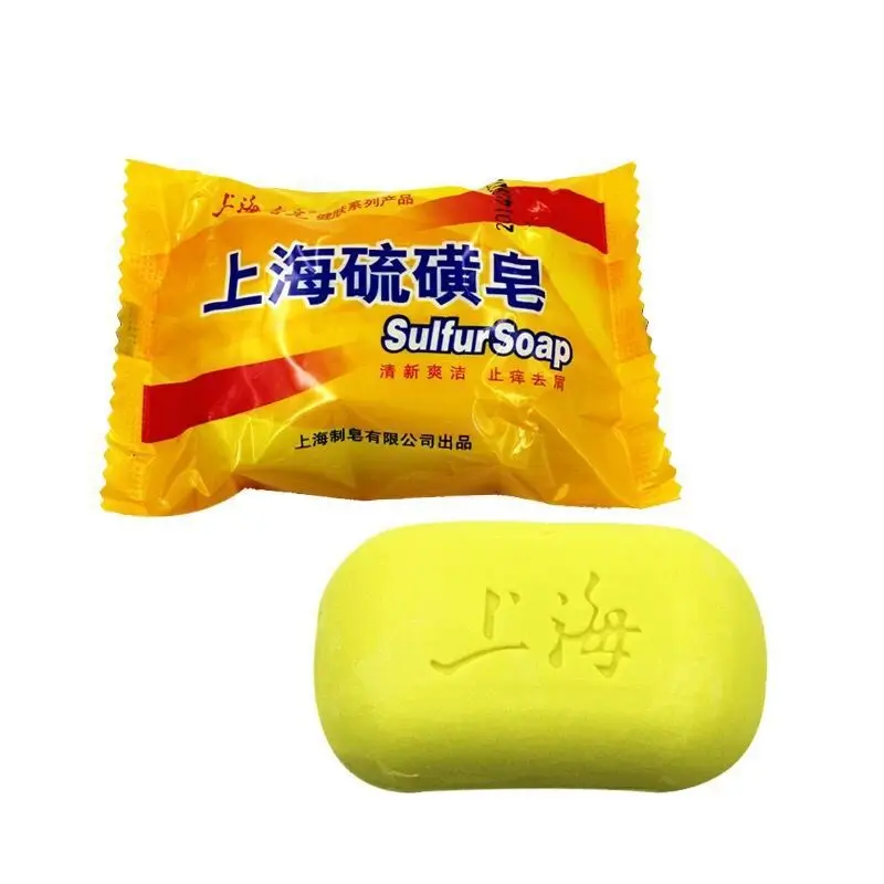 3PCS Shanghai Sulfur Soap Skin Conditions Acne Psoriasis Seborrhea Eczema Anti Fungus Perfume Butter Bubble Bath Healthy Soaps | Красота и