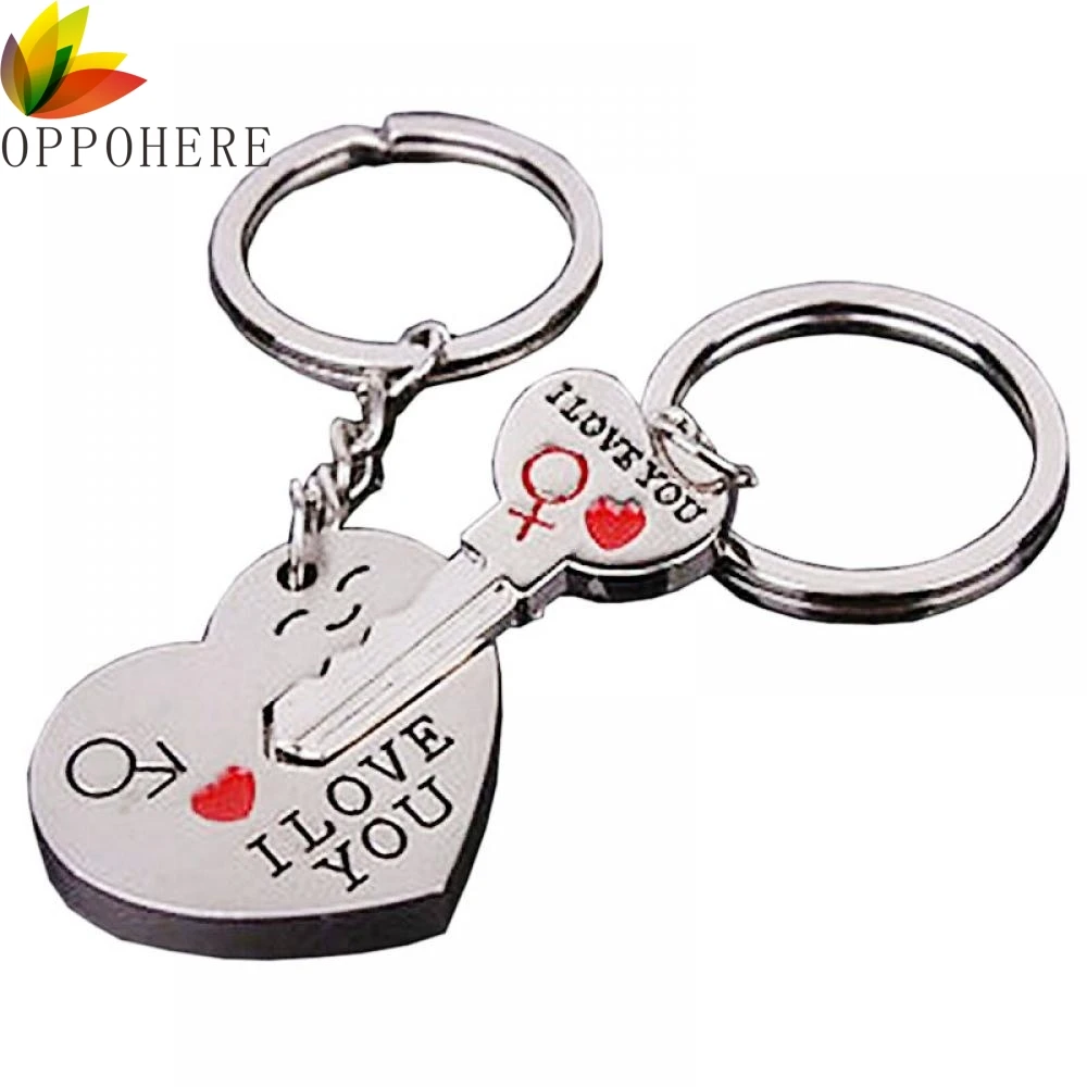 

Hot Fashion "I Love You" in Heart Arrow + Key lock Couple Key Chain Ring Keyring Keyfob Lover Gift Couple Keychain Accessories