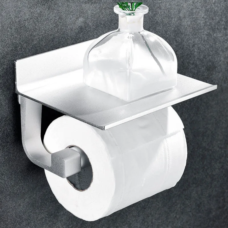 

Non-perforated toilet top grade paper towel box wall-mounted roll holder toilet space aluminum toilet paper holder
