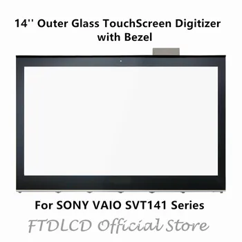 

FTDLCD For SONY VAIO SVT141 Series SVT14113CXS SVT14115CXS SVT14126CXS 14'' Outer Glass TouchScreen Digitizer+Bezel