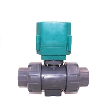 Без ручного управления CR01 CR02 DC9-35V DC5V DC12V DN25 DN32 DN40 BSP NPT union клей резьба электрический НПВХ шаровой клапан для воды