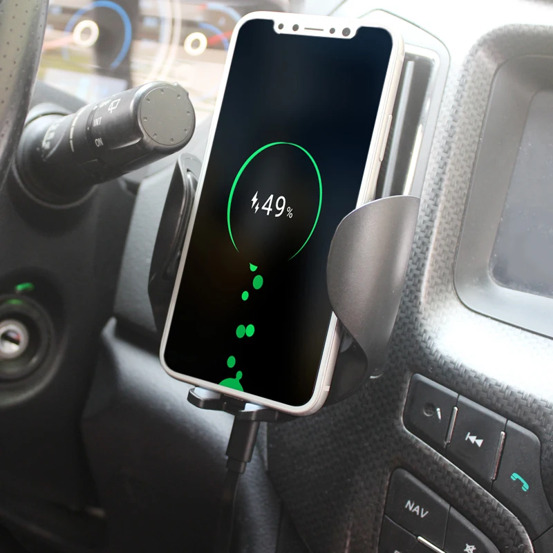 

XMXCZKJ Qi Wireless Charger for Samsung S 10 Iphone X 8 Galaxy 10 on Air Vent Dock Station Phone Holder Charging Phone Stand