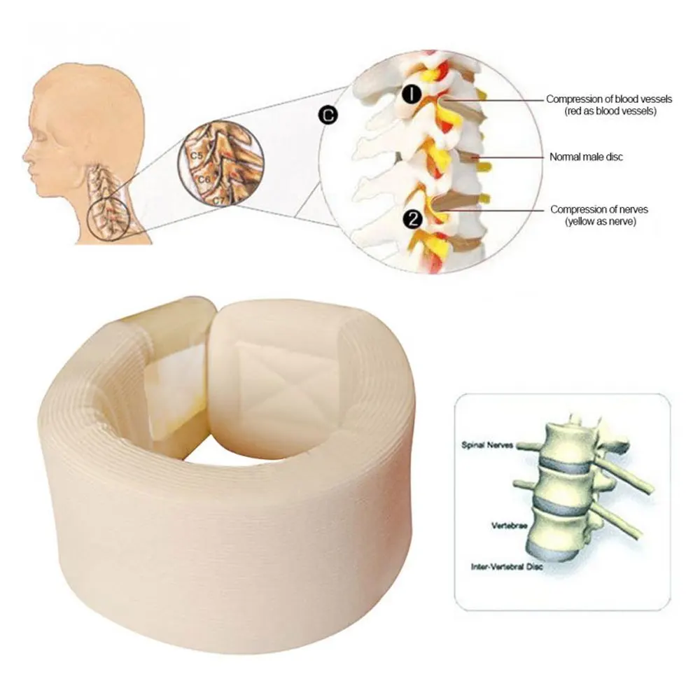 1 шт. шейный воротник-распорка протектор губка поддержка подушки для мужчин и женщин боль в позвоночнике облегчение путешествия Ортопедическая подушка