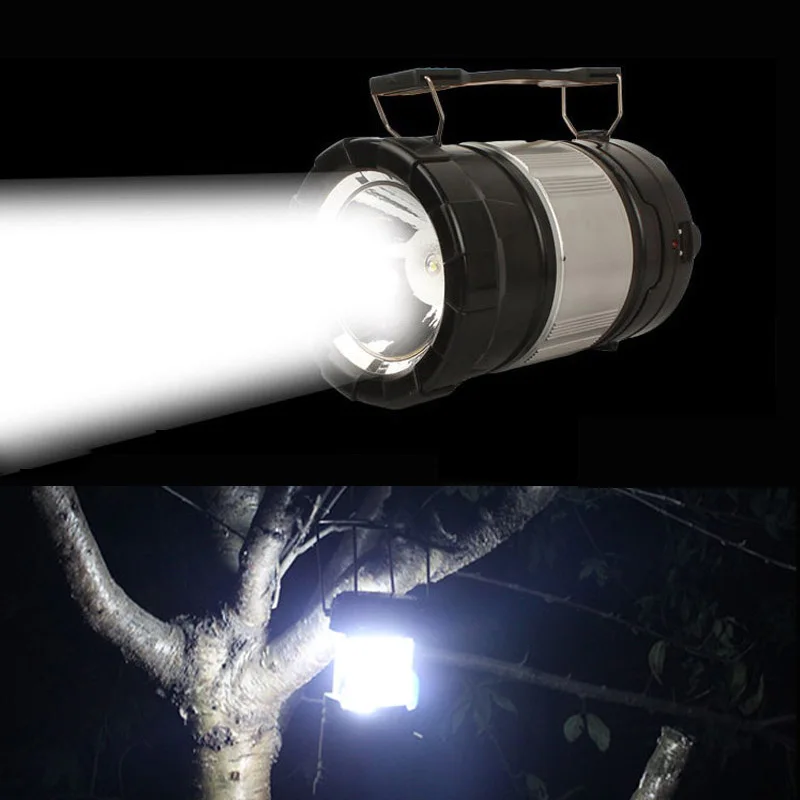 

LED Camping Backpacking Collapsible Lantern Solar Powered Emergency Lamp Hiking Tent Led Camping Light Outdoor Hand Light